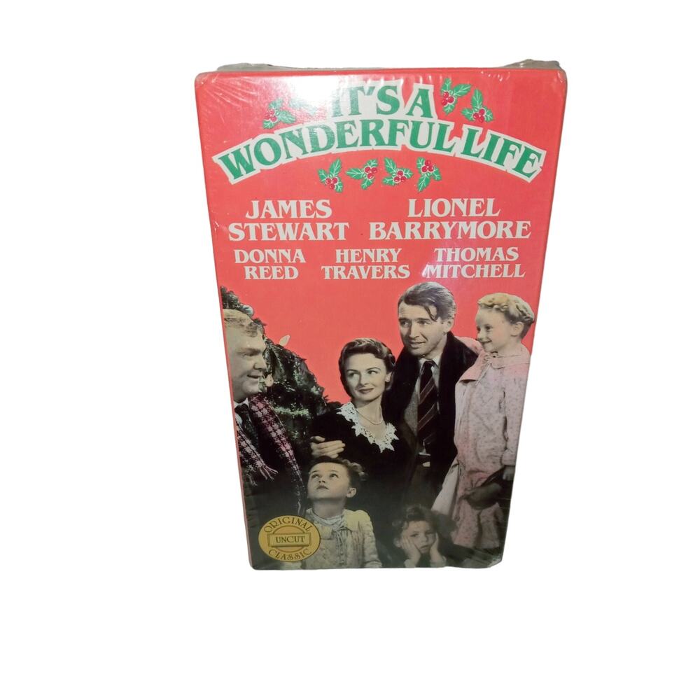Vintage 1987 VHS It's A Wonderful Life Christmas 1946 New Factory Sealed